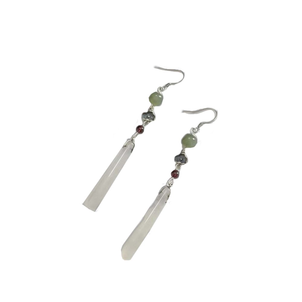 Винтажные серьги-бабочки с цветами в китайском стиле, серьги для ханфу, ювелирные аксессуары