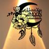 1 Piece Of "I Will Always Love You" Metal Wall Art, Moon Flower Wall Decoration. It Is Suitable For The Living Room, Bedroom, Office, Dining Room