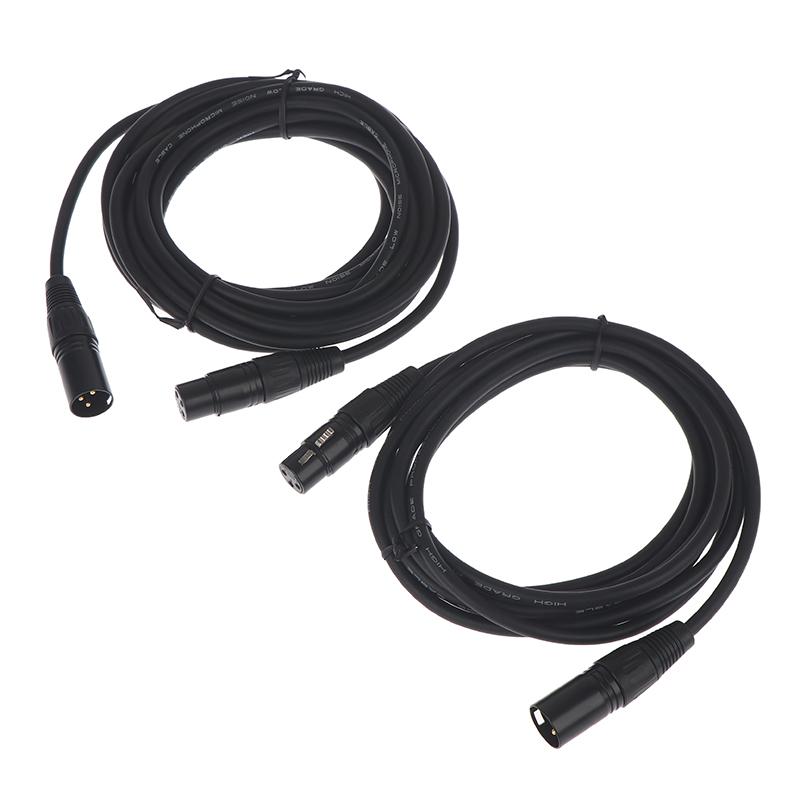 Кабель DMX 3-контактный DMX512 Папа-Мама для светодиодных Par-светильников, сценических огней, DMX-сигнальная линия, DJ-оборудование, DMX512 Сигнальная линия, XLR-разъем