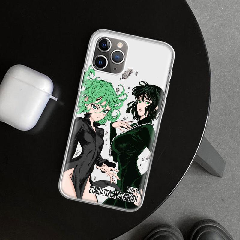 One P-Punch-Man Tatsumaki Phone Case Cover for iPhone 18 11 12 13 Mini 14 15 Plus 16 Pro Max 17 Air 7 8 + SE Art Customized Fundas