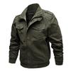 Men's Autumn/Winter Military-Style Cotton Jacket with Velvet, Plus Size Fashionable Workwear Coat