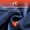 JEEP Men's Twill Texture Fleece Lined Round Neck Sweatshirt