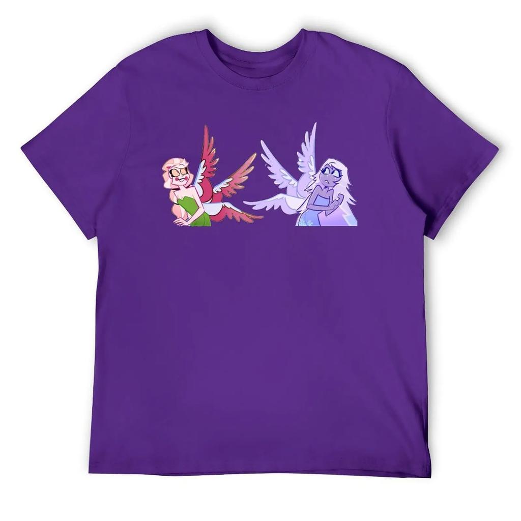 Round Neck  Charlie Emily Tinkerbell Fanart T-shirt  Sports T-shirts Vintage Funny Novelty Aactivity Competition USA Size