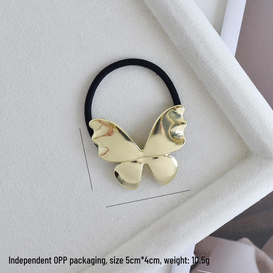"U-Shaped Alloy Ponytail Headband: High-End, Cold Style, Seamless, Minimalist Hair Ring"