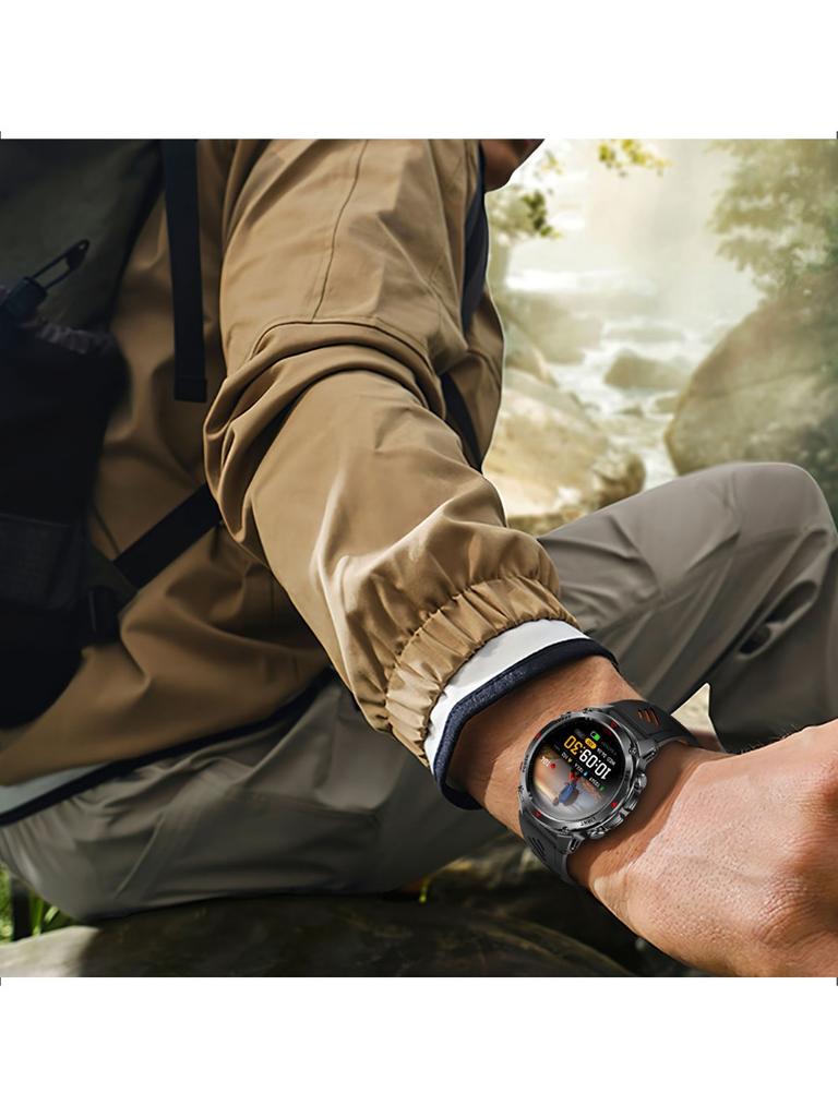 New Military GPS Smart Watch Men Bluetooth Call 30m Waterproof Outdoor LED Flashlight Compass Sport Smartwatch 2025