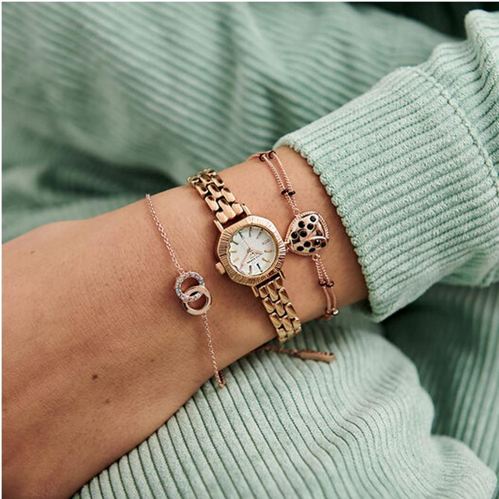Авторизованный дистрибьютор Olivia Burton Watch OB16CC50 Rainbow Pale Rose Gold Bracelet Mini Dial 23mm [OLIVIA BURTON] Женские