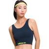 Color Block Elastic Anti-Chafe Moisture-Wicking Sports Bra Women Underwear Dark-Green 4A3H67-709