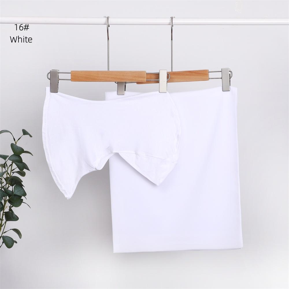 Elegant Elastic Instant Hijab Solid Color Chiffon Hijab Set Women's Modal Pullover Bandana Thin Breathable Soft Cozy Scarf