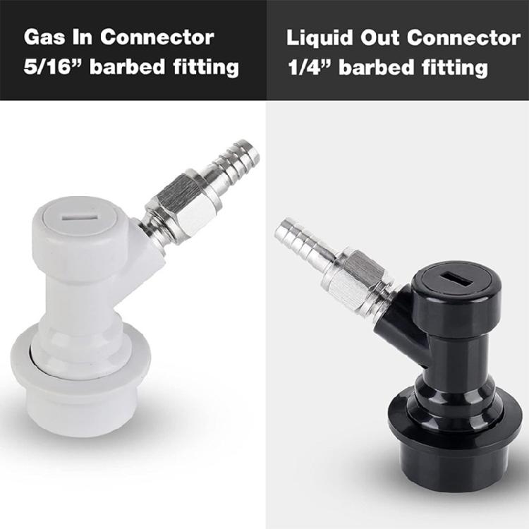 Ball Locking Kegs Disconnecting Set Including Hose Clamps Rotating Nut Easy Installation On Brewing Equipment