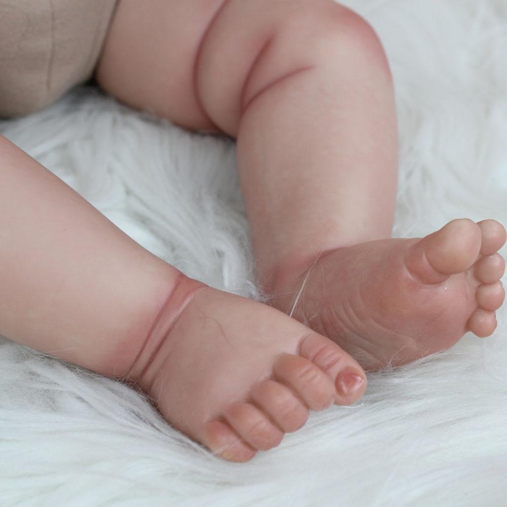 Мягкая силиконовая игрушка Reborn для девочек с 3D-краской, реалистичная 55 см, улыбающаяся принцесса для малышей Bebe, художественная кукла с венами, игровой домик