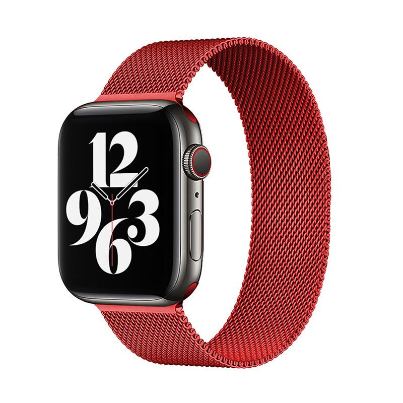 Ремешок для Apple Watch, ремешок 44 мм, 40 мм, 38 мм, 42 мм, металлическая магнитная петля, аксессуары Correa, браслет iWatch серии 4, 3 SE, 6, 7, 45 мм, 41 мм, 49 мм