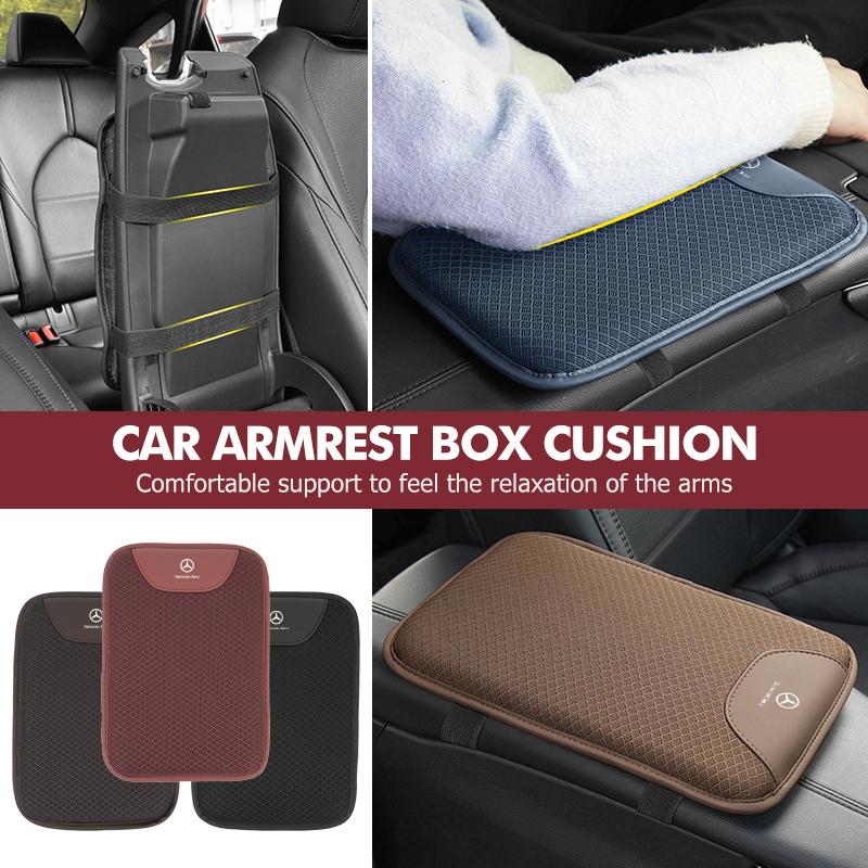 CRS1 Car Armrest Cushion Center Console Protection Anti Scratch Pad For Mercedes Benz C180 C300 W124 W176 W177 C200 C260 GLC CLE CLA
