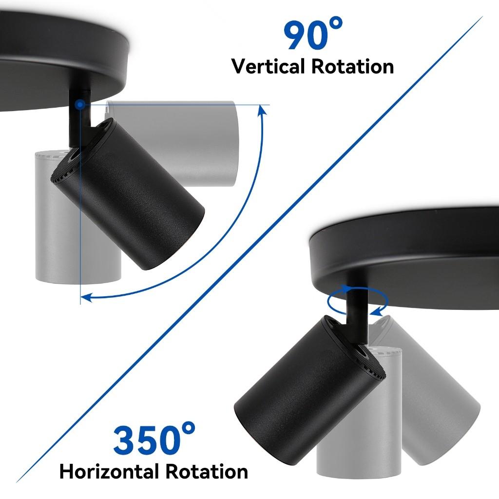 Сменный ламповый потолочный прожектор, бытовой минимализм, светодиодные потолочные светильники, внутреннее освещение, трековый светильник