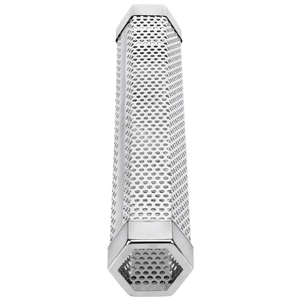 12-дюймовая трубка для копчения Ромб Нержавеющая сталь Трубка для копчения пеллетами Барбекю Коптильня Древесина фруктовых пород Барбекю