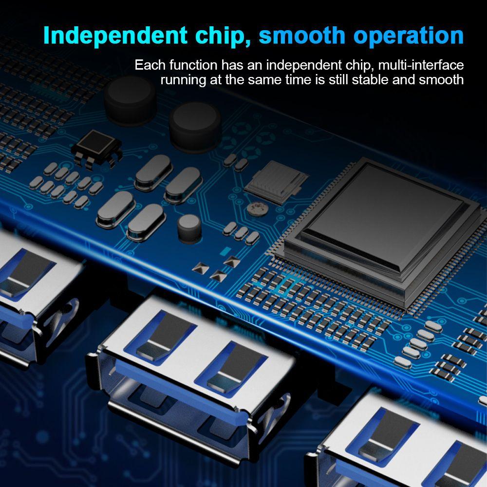 Высокоскоростная передача данных USB C 3.0 HUB PD Быстрая зарядка Многопортовый адаптер Разветвитель Type-C