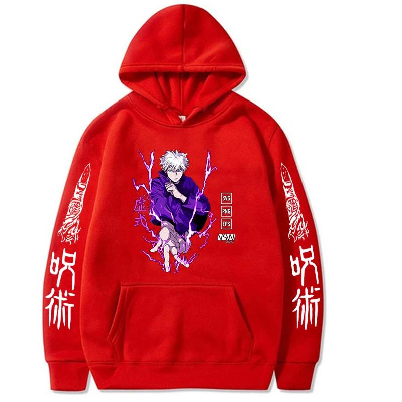 Anime Jujutsu Kaisen Hoodie Men Women Sweatshirt Streetwears Oversize Winter and Autumn Anime Sweatshirts Hoodie