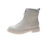 Autumn and Winter New Ladies Height Increasing Insole Versatile Breathable Booties Front Zipper Fashion Single-Layer Boots