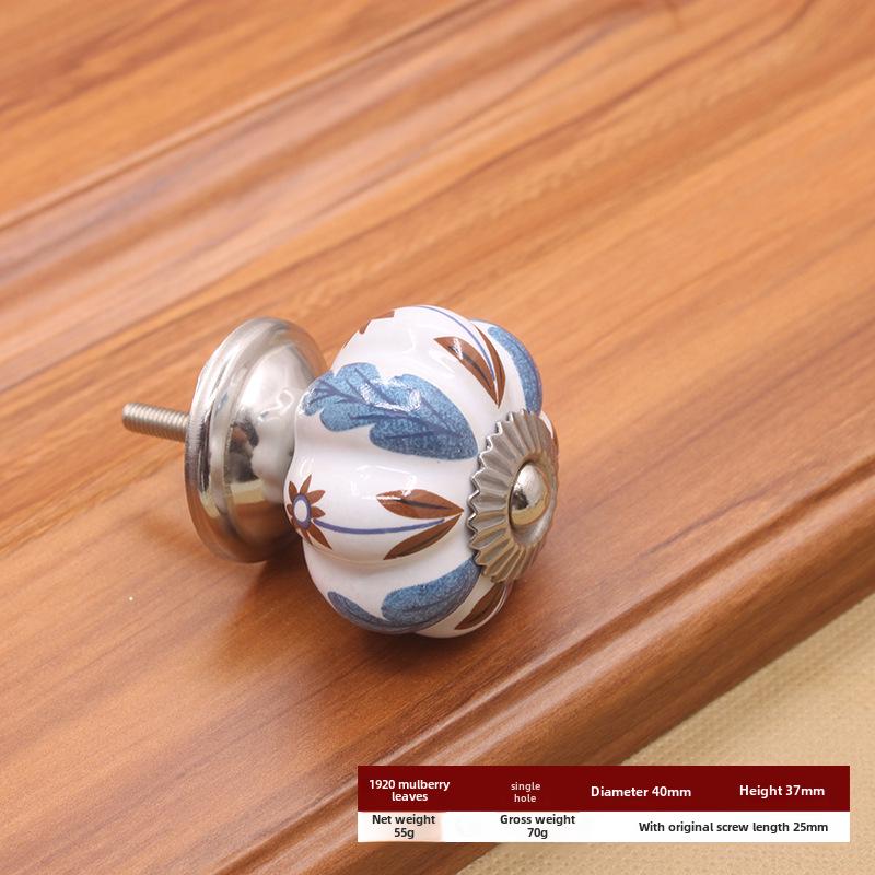 Керамическая ручка с одним отверстием в европейском стиле для шкафов и ящиков