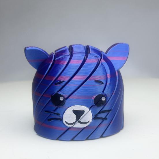 Liquid Cat Fidget Toy Anxiety Reduction Focus 3D Printed Cat Sensory Toy Home Travel Office Portable Stress Relief Flexible Cat Relaxation Toy