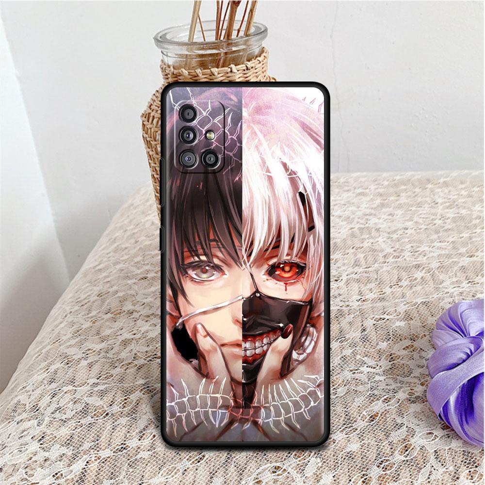 Чехол для Samsung Galaxy A52 A12 A51 A32 A71 A21s A22 A11 A02s A03 A23 A13 A53 A41 A31 A72, мягкий чехол для телефона в стиле аниме Tokyo Ghoul Sac