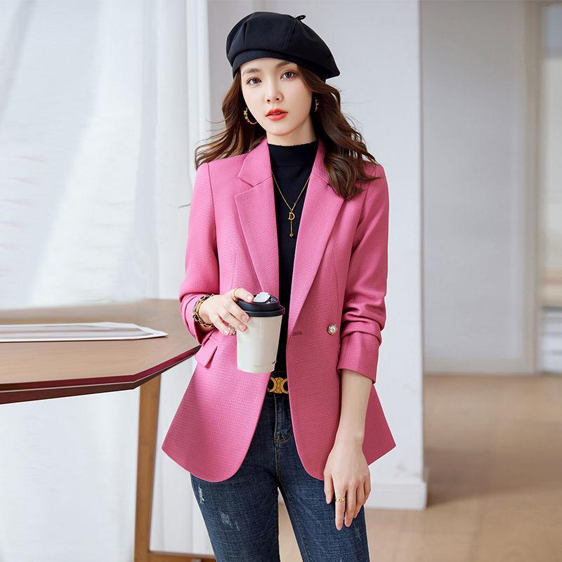 Высококачественное модное и элегантное розовое пальто для женщин, идеальная осень-зима