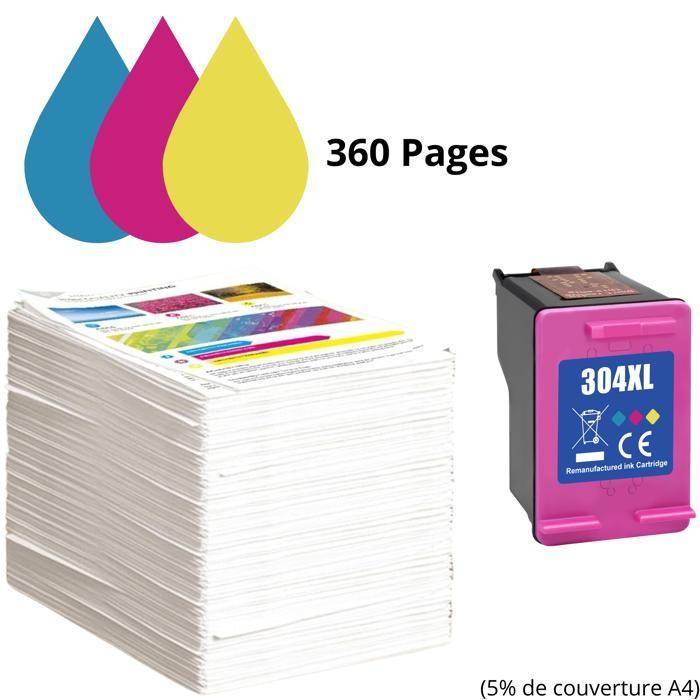 Cartouche d'encre remplacement HP 304XL Couleur compatible DeskJet 2600 2620 2630 3720 3730 3750 3760 Envy 5000 5010 5020 5030 5050