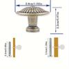 12 шт. Винтажная ручка для ящика, круглая ручка для комода, 1,02 X 0,87 дюйма, для тумбочки, шкафа, ящика, ручка для шкафа, одно отверстие, с винтами
