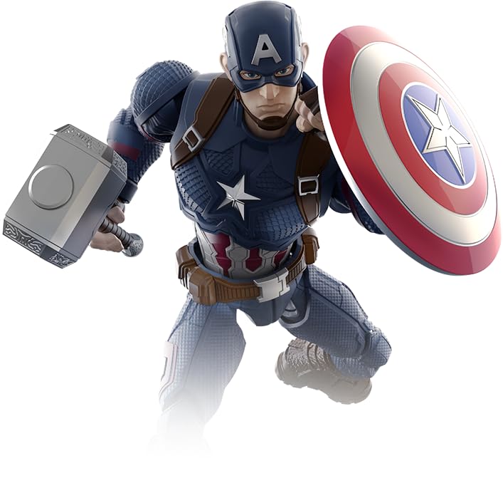 Blokees Marvel CC03 Капитан Америка Пластиковая модель из АБС-пластика (Требуется сборка)