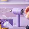 Электрический венчик для яиц, ручной миксер, зарядка через USB-C, беспроводной венчик со съемными венчиками, 3 режима скорости, кухонный инструмент для выпечки, приготовления пищи