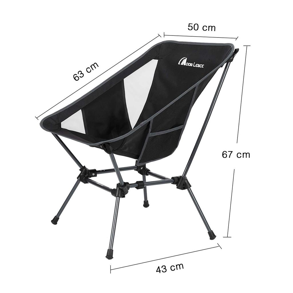 MOON LENCE Outdoor Mesh More 150kg Weight Ground with Storage Bag CH-21HX Chair, High/Low 2-Way, Seat, Stable, Lightweight, Foldable, Compact,