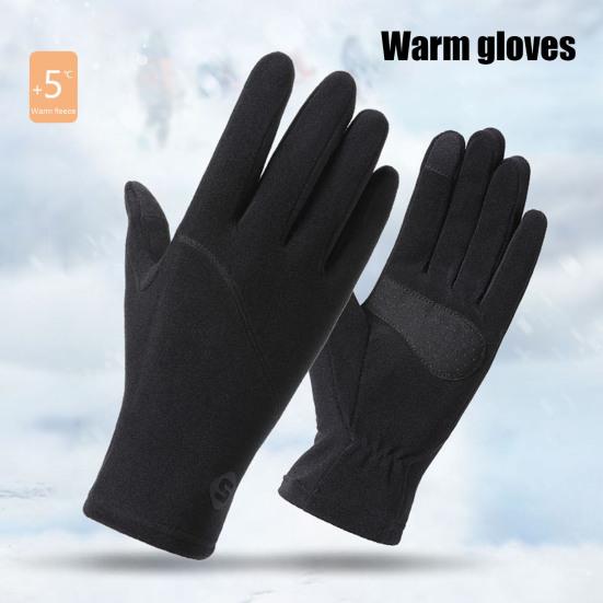 Зимние термоперчатки ветрозащитные бархатные перчатки для снега с сенсорным экраном теплые перчатки для холодной погоды для вождения на открытом воздухе бега велоспорта походов