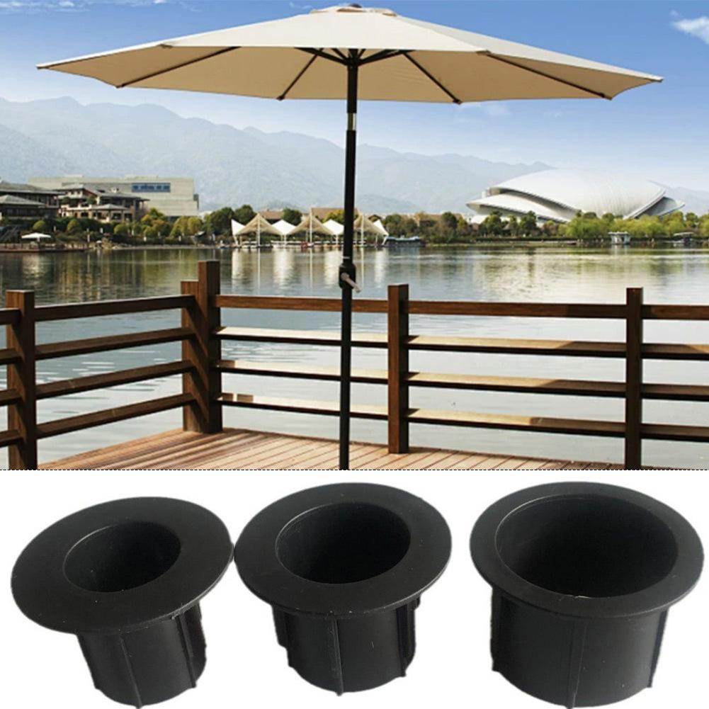 Umbrella Hole Bushing Set for Outdoor Tables 3 Piece PP Liner Designed to Reduce Movement and Improve Alignment