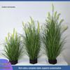 Spring Colors Faux Foxtail & Wolf Tail Grass for Floral Art and Landscaping Decor - Potted Green Plant Arrangement