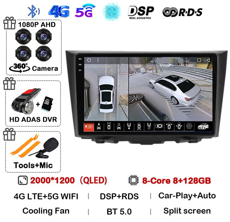 Android 14 Carplay Auto Для Suzuki Kizashi 2009 2010 2011 2012 2013 2014 2015 Автомагнитола GPS Стерео Мультимедийный плеер Головное устройство