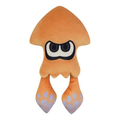 Sanei Boeki Splatoon 3 ALL STAR COLLECTION мягкая игрушка в виде кальмара оранжевого цвета SP32 (S) Ш13×Г4×В22см