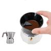 Watchget Moka Pot Dosing Funnel 54mm Dosing Fling for Fireside Espresso Maker Brikka 2 Cup Moka Express 3 Cup Black