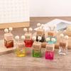 1 Piece Car Hanging Perfume Pendant Fragrance Air Freshener Empty Glass Perfume Diffuser Bottle Aromatherapy Decor Accessories