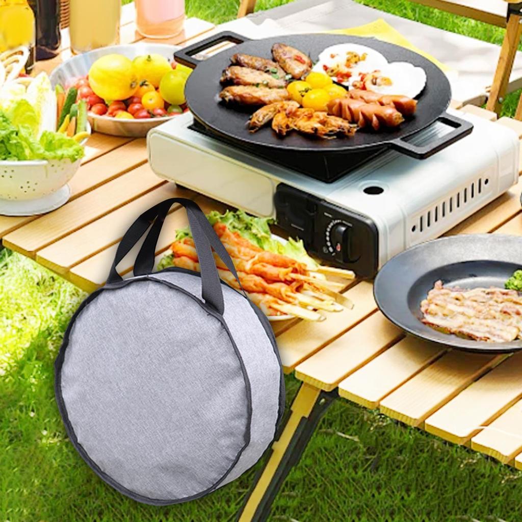 Сумка для сковороды для кемпинга, чехол для переноски, хранение формы для выпечки с ручкой для пикника, пешего туризма