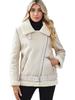 Winter Coats Women Thickness Faux Leather Fur Sheepskin Female Fur Leather Jacket Aviator Outwear Casaco Feminino