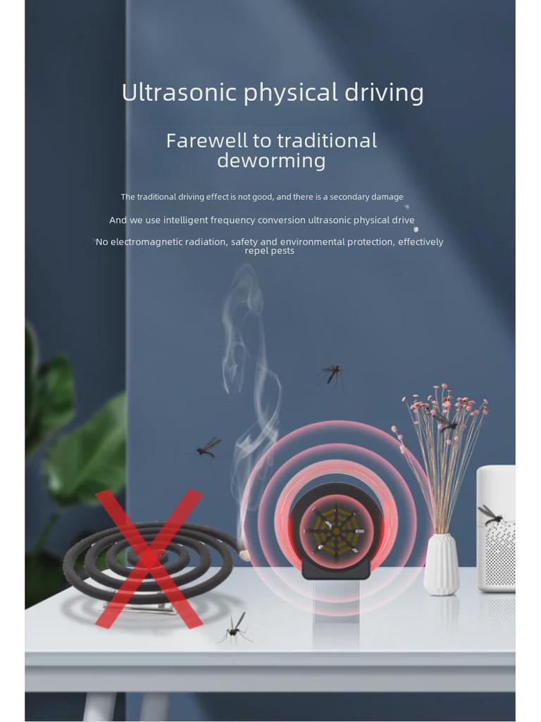 Портативный ультразвуковой отпугиватель вредителей для автомобилей - борьба с комарами, мышами и насекомыми