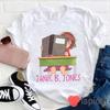 Junie B Jones Cute T Shirt First Grade Reading Teacher Life Kindergarten Casual Tops For Book Lovers Teachers Vintage