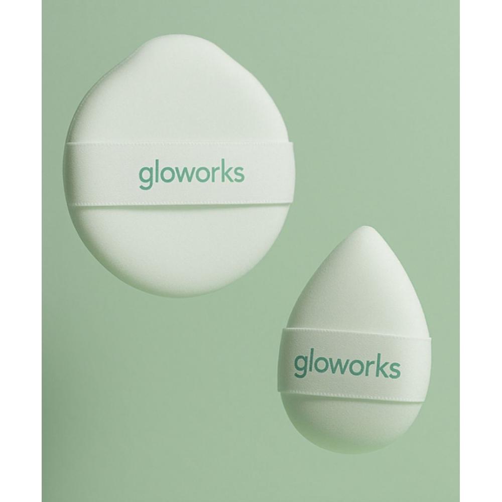 Gloworks I M Палитра Пуховка Пуховка Смешивание 4 шт X Набор из 2 шт