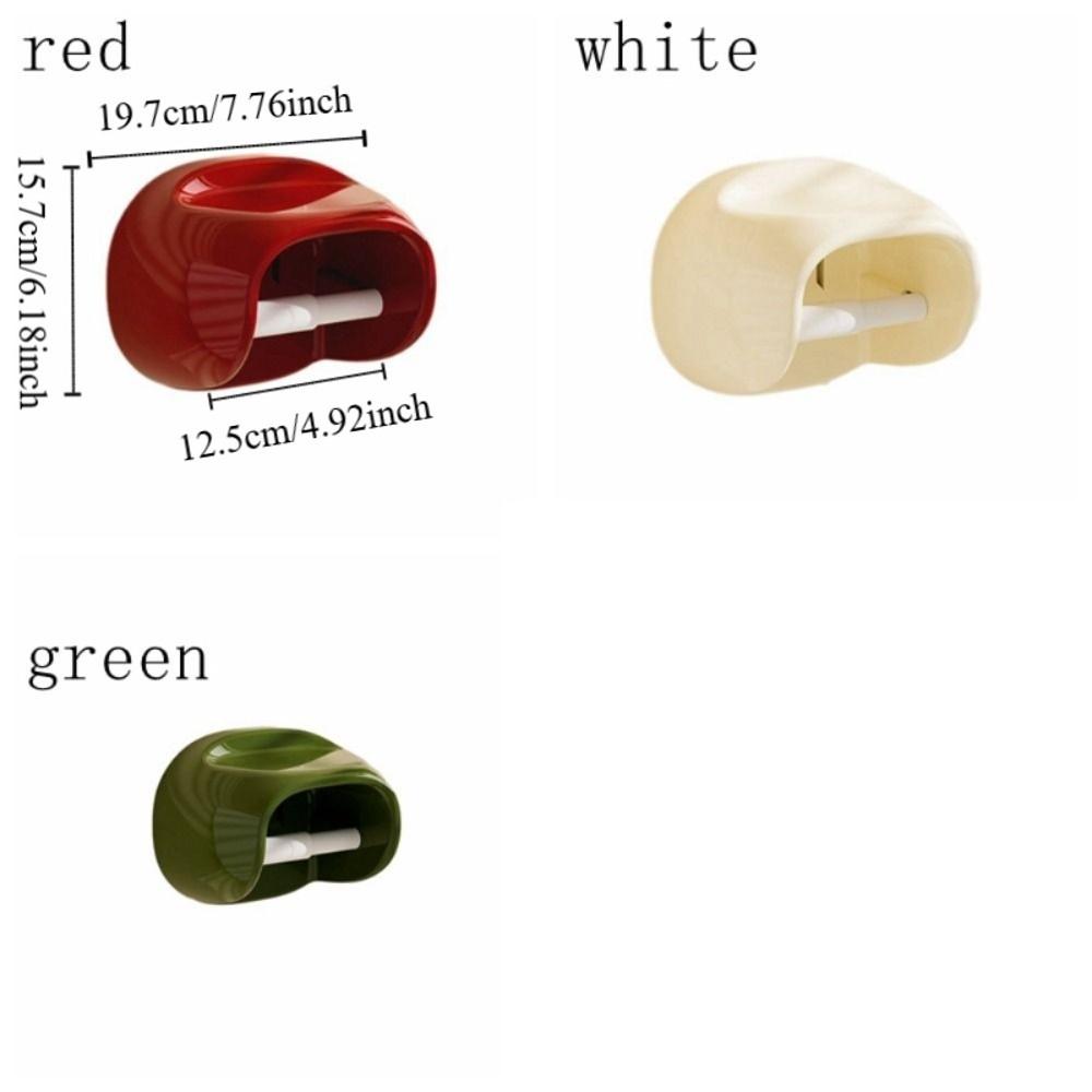 No Punching Bathroom Roll Holder Waterproof Toilet Paper Box Toilet Tissue Box  Restroom