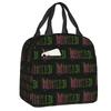 Custom W-Wickeds Magic Thermal Insulated Lunch Bags Women American Resuable Lunch Tote for Work School Travel Storage Food Box