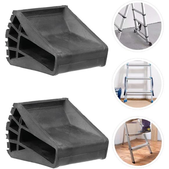 2pcs Folding Ladder Sliding Mat Ladder Feet Cushion Rubber Step Ladder Feet Ladder Security Bumper Bumpers Telescoping Ladder Non-skid Ladder Pads