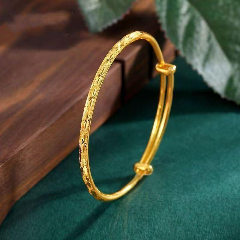 Звездный высококлассный регулируемый гладкий браслет-манжета