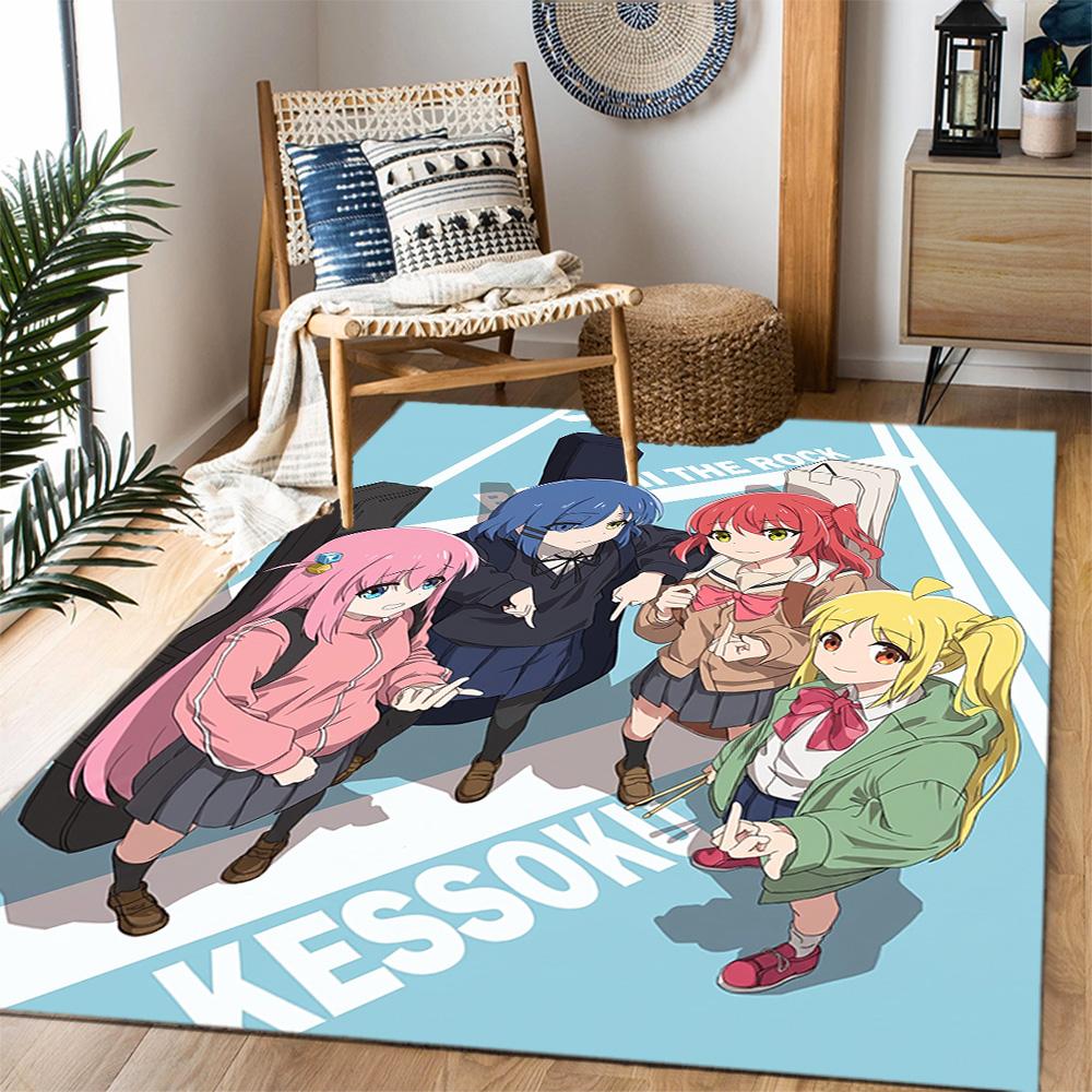 Rock Star Night Carpet Design for Bedrooms Dormitory Playrooms Living Rooms Antislip Carpet Anime Office Decor Gift for Festivals