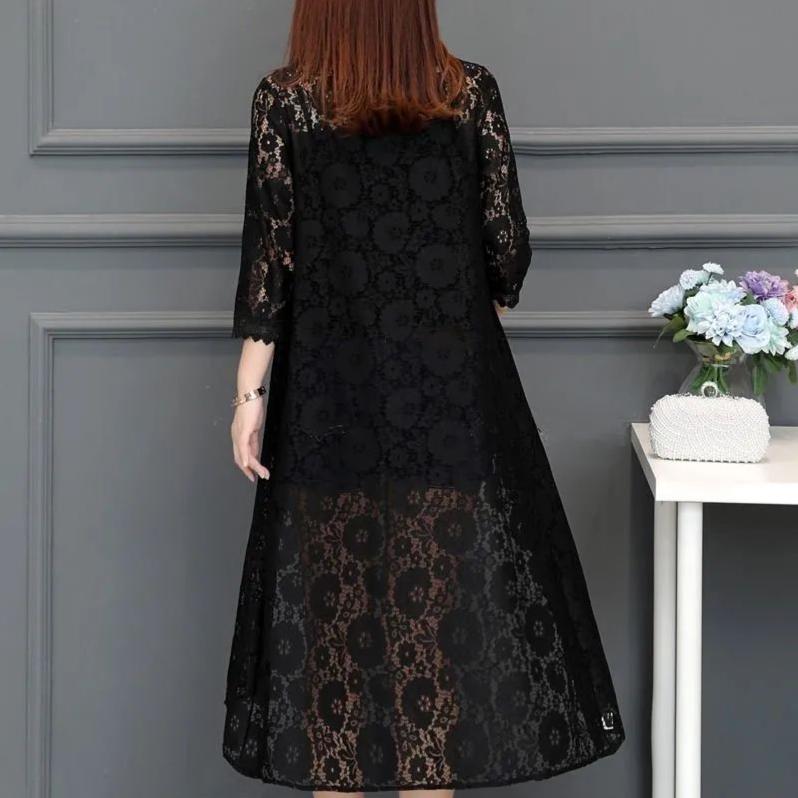 Ажурная вышивка ажурный кардиган вязаная шаль пальто средней длины женская тонкая солнцезащитная одежда летняя сетчатая верхняя одежда для поездок на работу повседневная