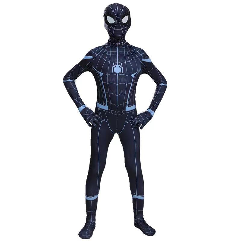 2021 Halloween Kids' Spider-Man Cosplay Outfit, Superhero Steel Spider-Man Muscle Dress