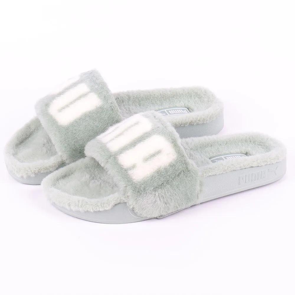 Puma Leed Cat 2.0 Fuzz WNS Slippers 38731312 Fur Slippers Fur Shoes Winter Warm Shoes for Indoors and Outdoors